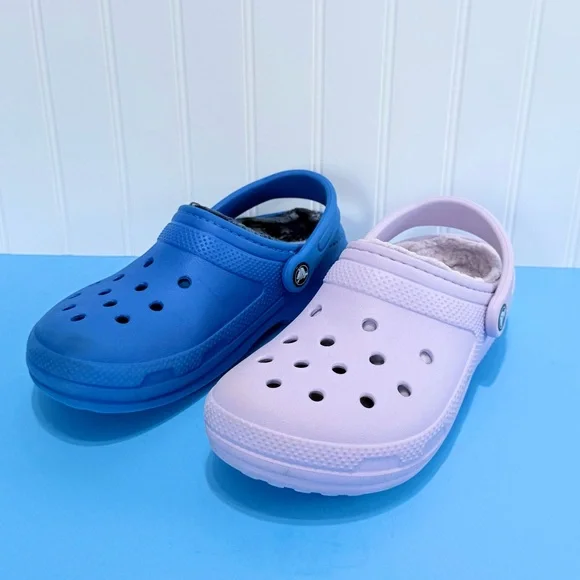 2 Pairs Crocs Classic Lined Women Clogs Size 7 - Picture 5 of 16
